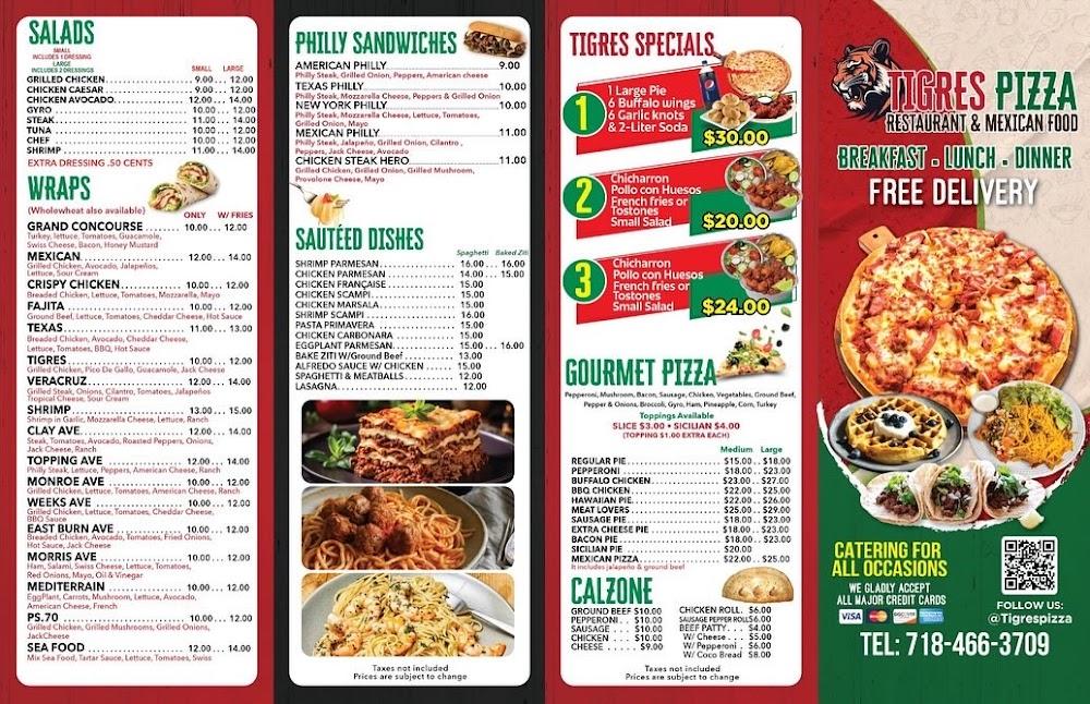 Tigres Pizza Menu image 4